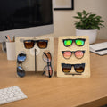 Sunglasses Holder Stand | Wooden Glasses Holder | Summer Birthday Gift | Personalised Gift | Glasses Organiser Combo