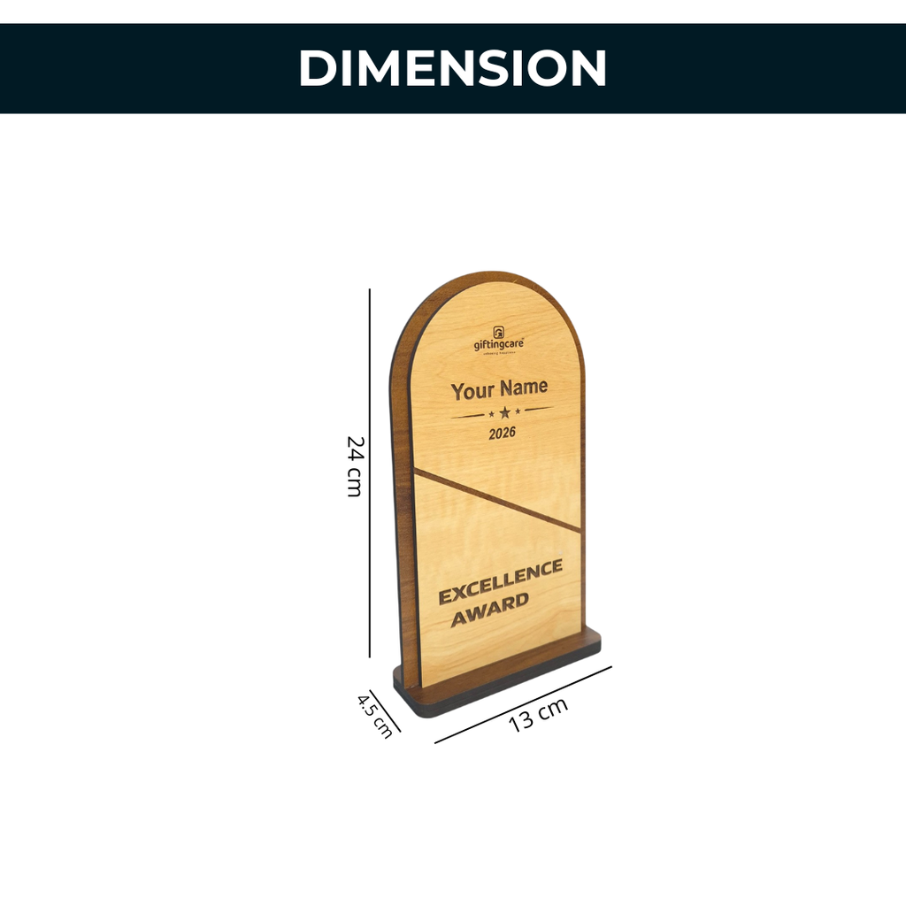 Eco-Friendly MDF Wooden Award – Custom Corporate Gifting Trophy