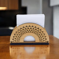 Tissue Paper Holder | Decorative and Premium Wooden holder ideal for Home, Kitchen Dining Table, Restaurants and Café (Peaccock)
