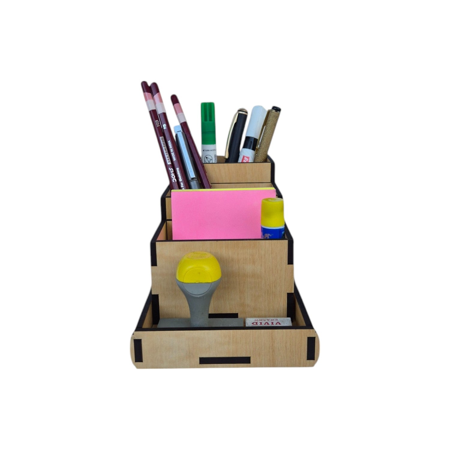 Multipurpose Desk Organizers with multiple compartments| 3 Boxes with Tray Stationary Organizer Ideal for Office, Students and Professionals