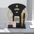 Circular lifetime wooden Desk Calendar with Pen holder & Visiting Card for Office and home | |Corporate gifts