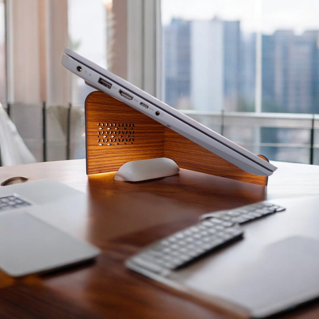 Portable Cross Laptop Stand | Office Desk & Work From Home | Lightweight Portable