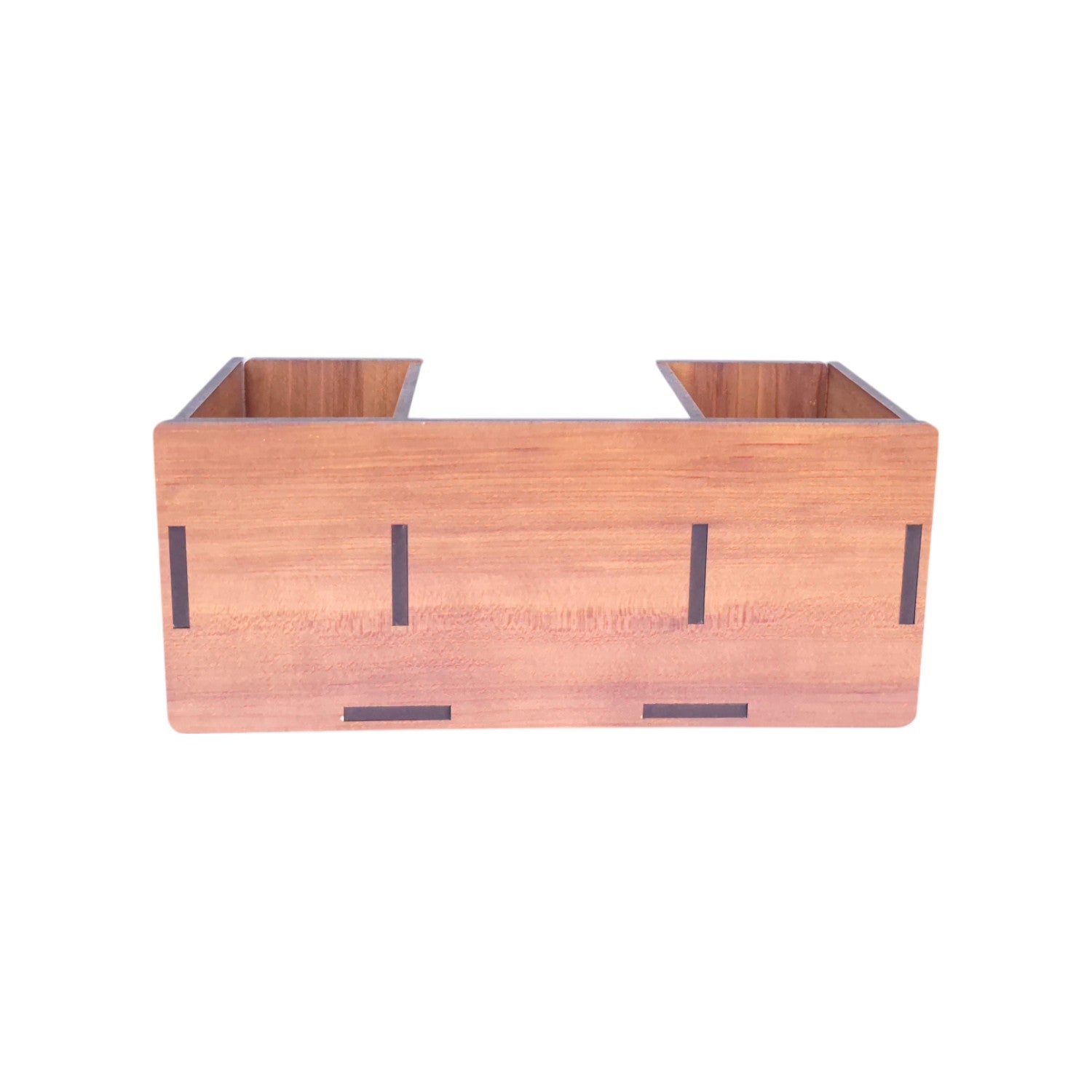Desk Organizer With Mobile Holder, Remote & Visiting Card Holder | Multipurpose Wooden Pen And Pencil Holder Stand For Office Desk And Study Table.