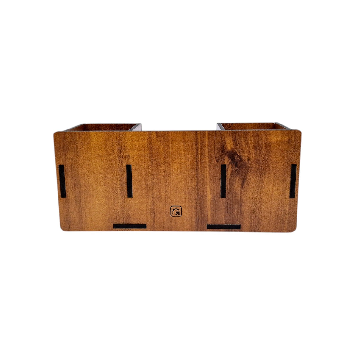 Desk Organizer With Mobile Holder, Remote & Visiting Card Holder | Multipurpose Wooden Pen And Pencil Holder Stand For Office Desk And Study Table.