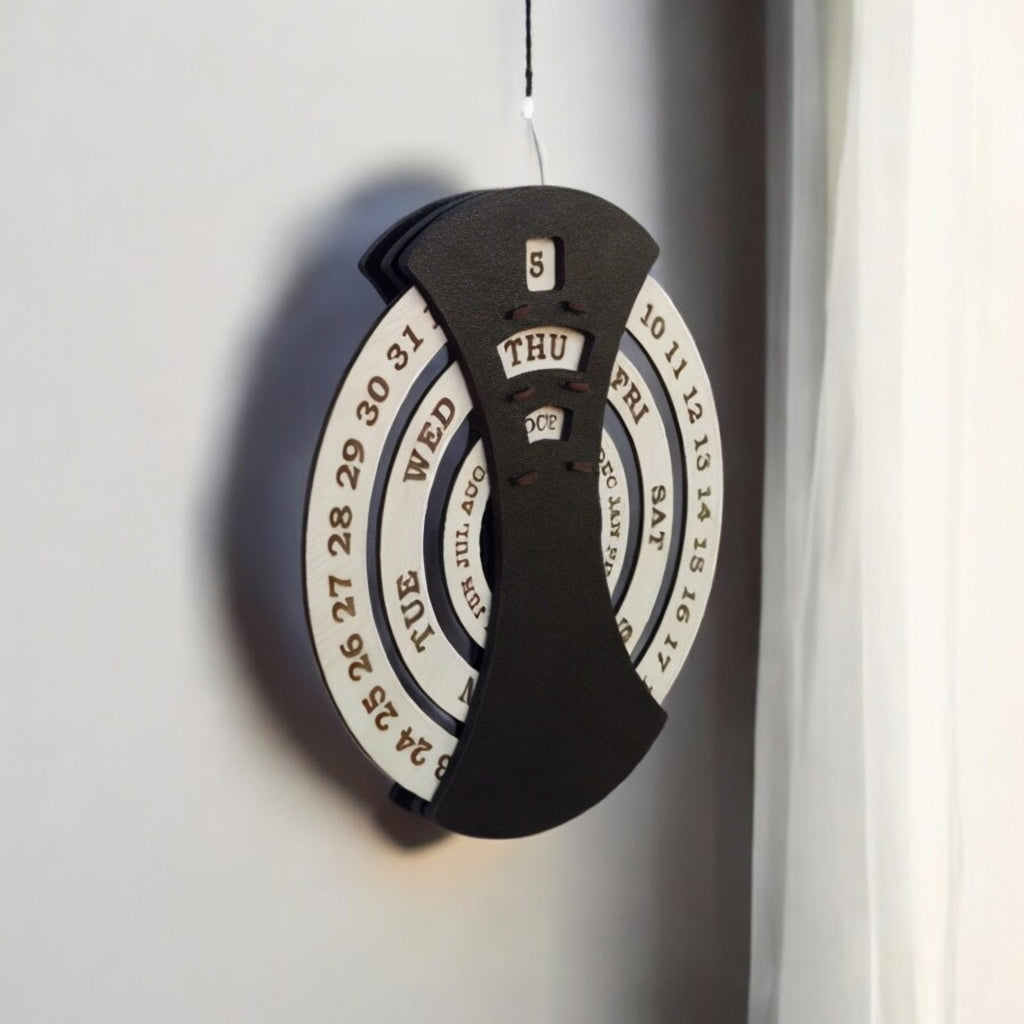 Circular lifetime wooden Wall Calendar for Office and home | |Corporate gifts