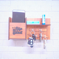 Wooden Wall Mounted Key Holders with shelf Rack | 4 Hooks