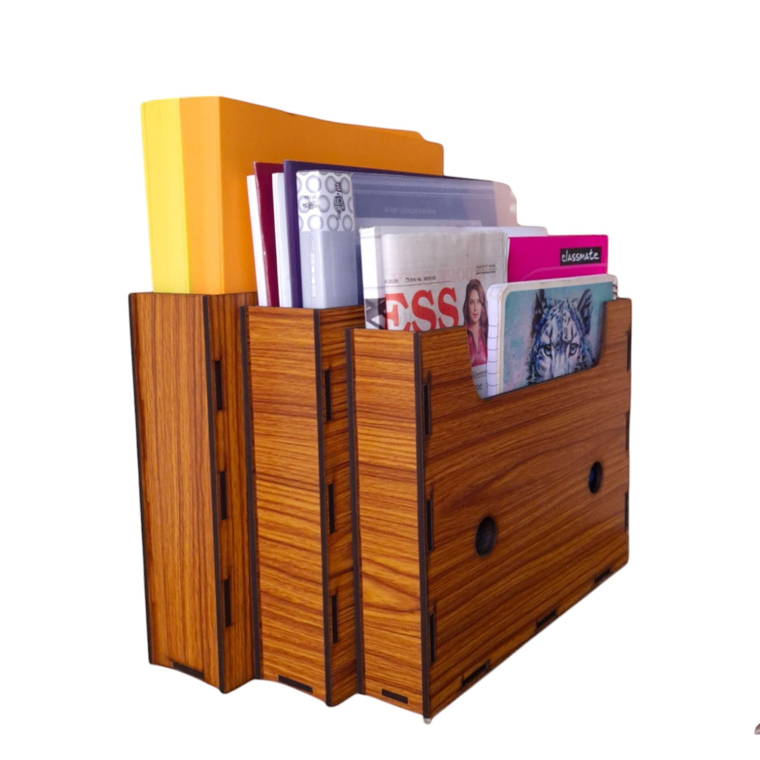 File organizers and desktop document trays with 3 box/3-tier horizontal and vertical arrangements suitable for office desks — ideal for sorting papers, files, A4 documents, letters, folders, and more
