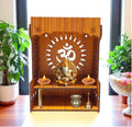 Wooden Temple for Office & Home (Swastik)