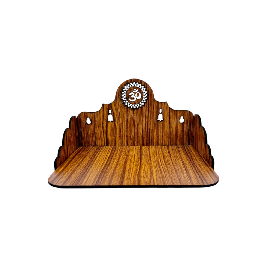 Wooden Temple/ Pooja Mandir for Home and Office Pooja Stand Modern Puja Mandir for Home or Shop |Wall mounted or Tabletop