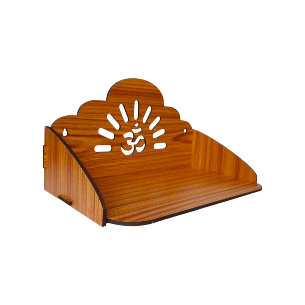 Wooden Temple/ Pooja Mandir for Home and Office Pooja Stand Modern Puja Mandir for Home or Shop |Wall mounted or Tabletop