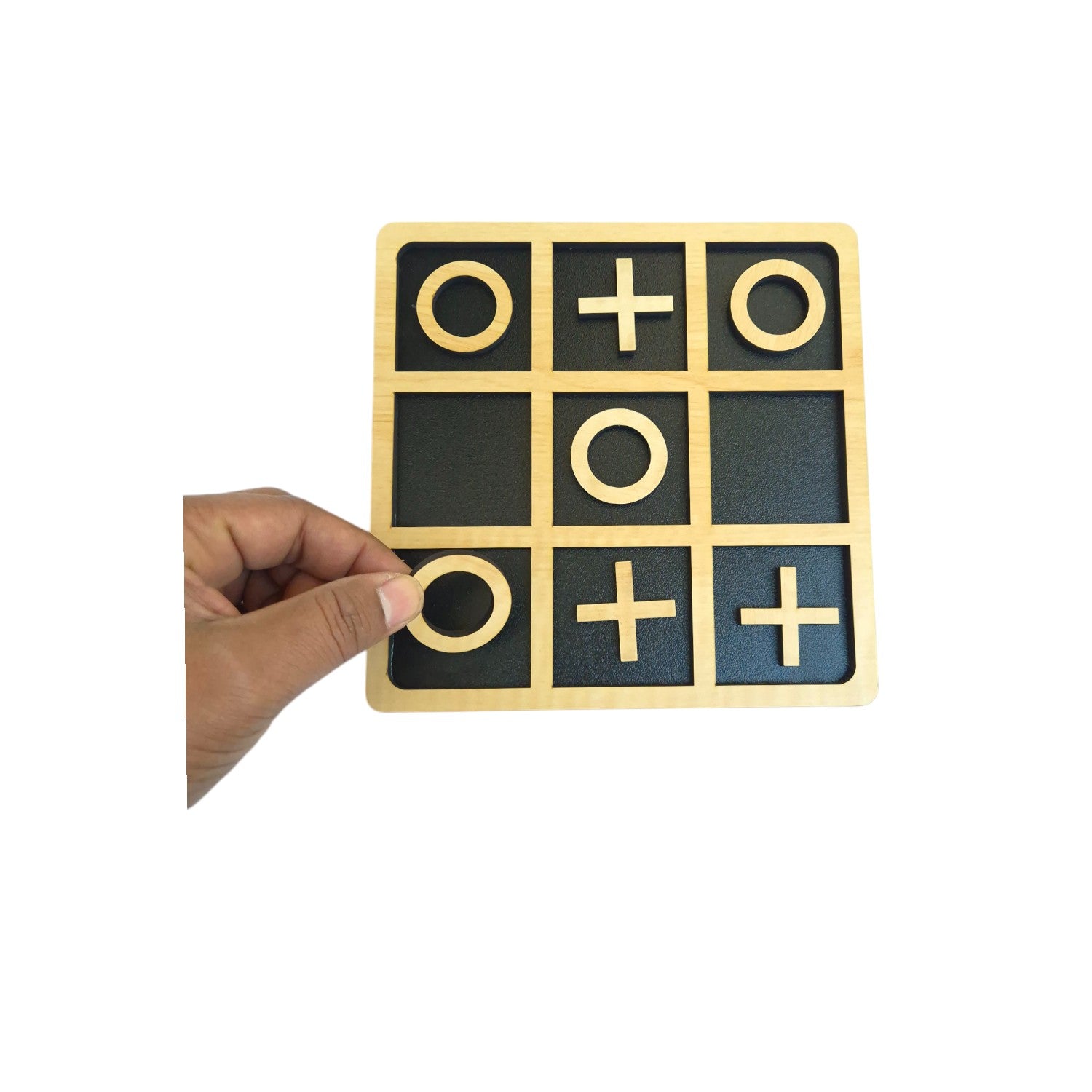 Tic Tac Toe Wooden Board Game |Learning and Educational Wooden Puzzle Game, XOXO Game for Kids & Family