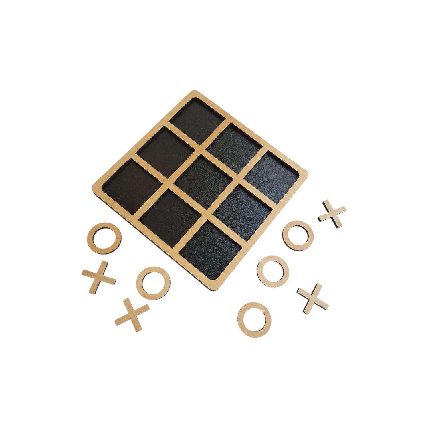 Tic Tac Toe Wooden Board Game |Learning and Educational Wooden Puzzle Game, XOXO Game for Kids & Family