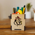 Wooden Pen-Pencil Holder with Artistic Design Home or Office Stationery Organiser