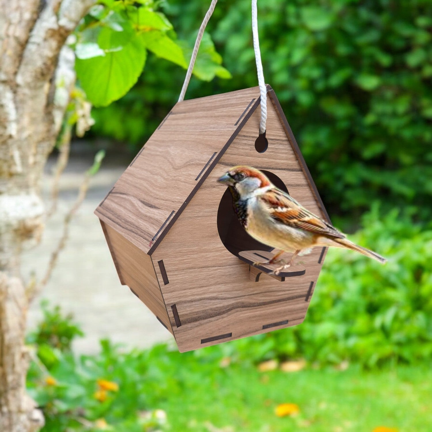 Bird House Nest for Balcony & Garden, Hanging Nest for Sparrow, Hummingbird, Kingfisher. Bird Nest for Balcony/Sparrow Nest/Chidiya Ka Ghosla