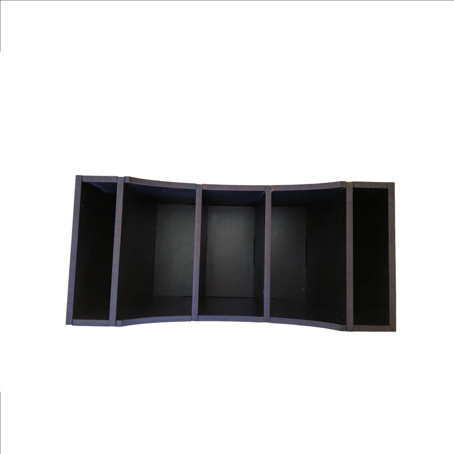 Wooden Multipurpose Remote and Staionery Stand for Office & Home | 5 Compartment