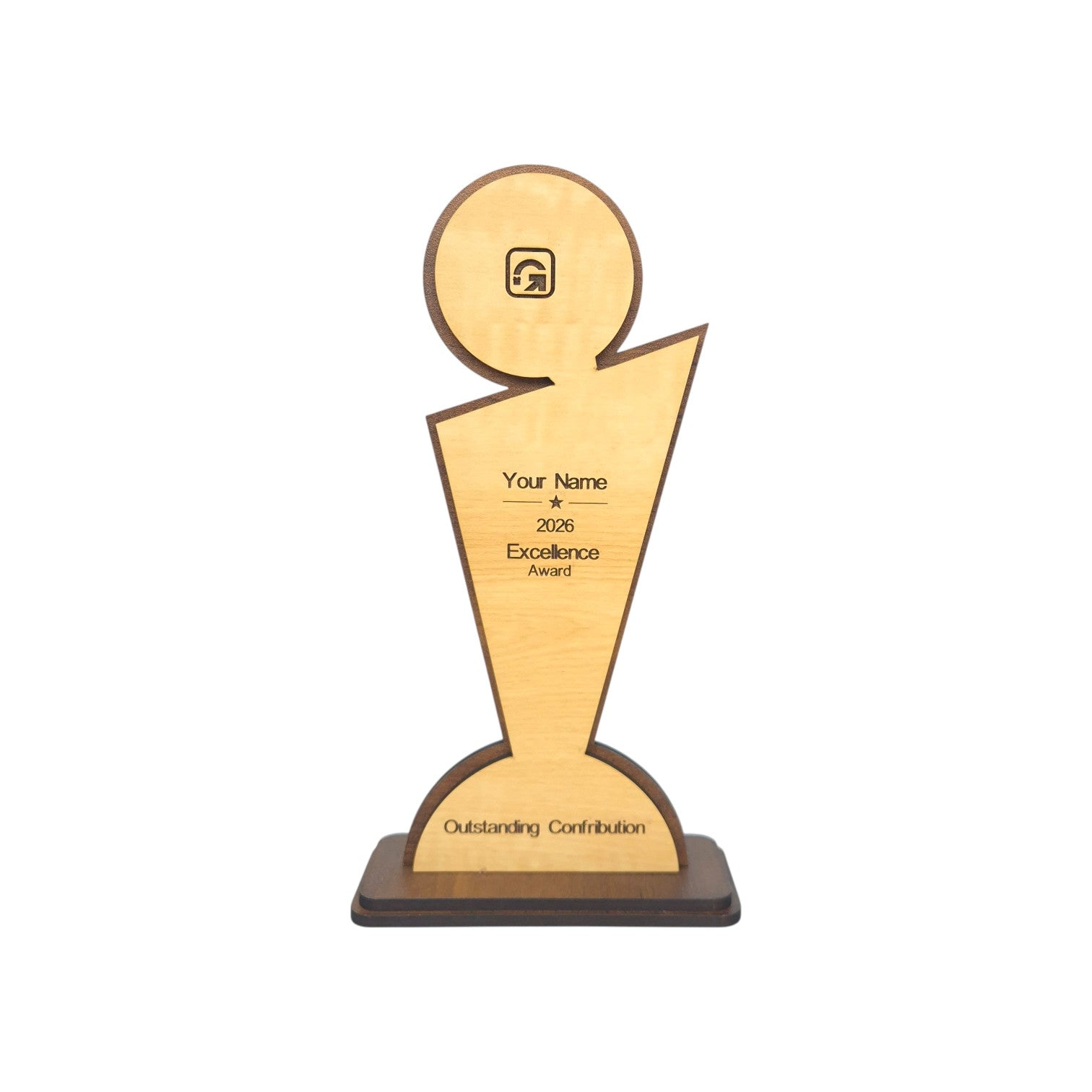 Customized MDF Wooden Trophy – Premium Corporate Award & Eco-Friendly Memento
