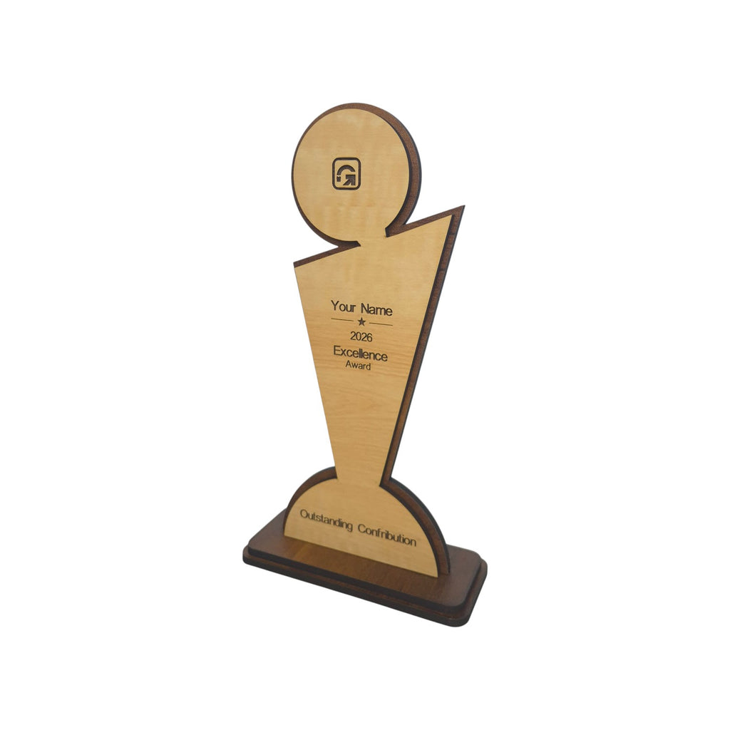 Customized MDF Wooden Trophy – Premium Corporate Award & Eco-Friendly Memento