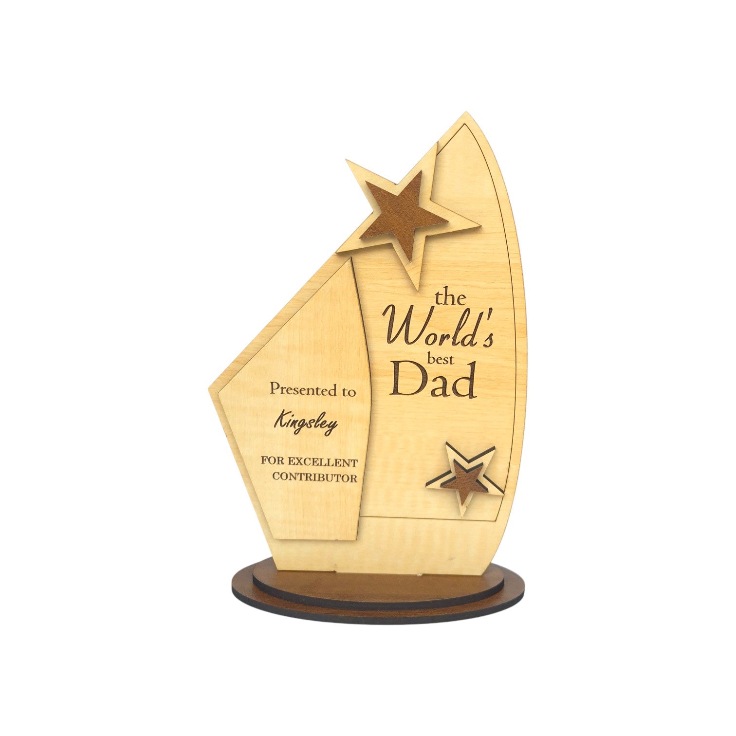 Premium MDF Wooden Trophy – Personalized Corporate Recognition Award
