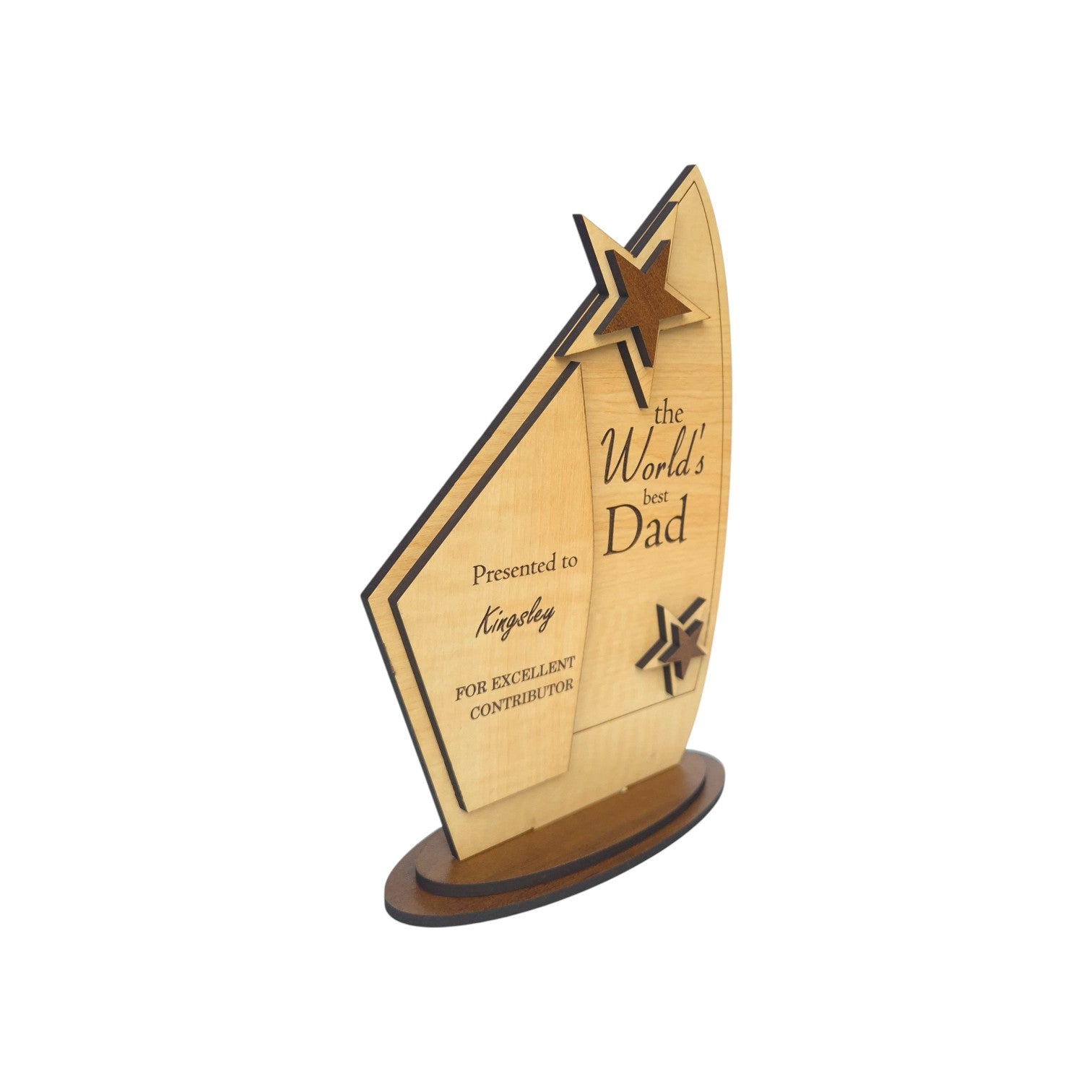 Premium MDF Wooden Trophy – Personalized Corporate Recognition Award