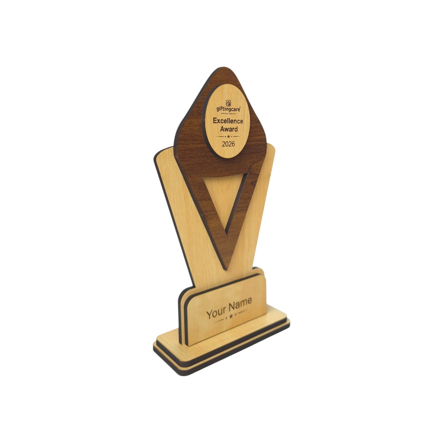Customized MDF Wooden Trophy – Premium Corporate Award & Eco-Friendly Memento