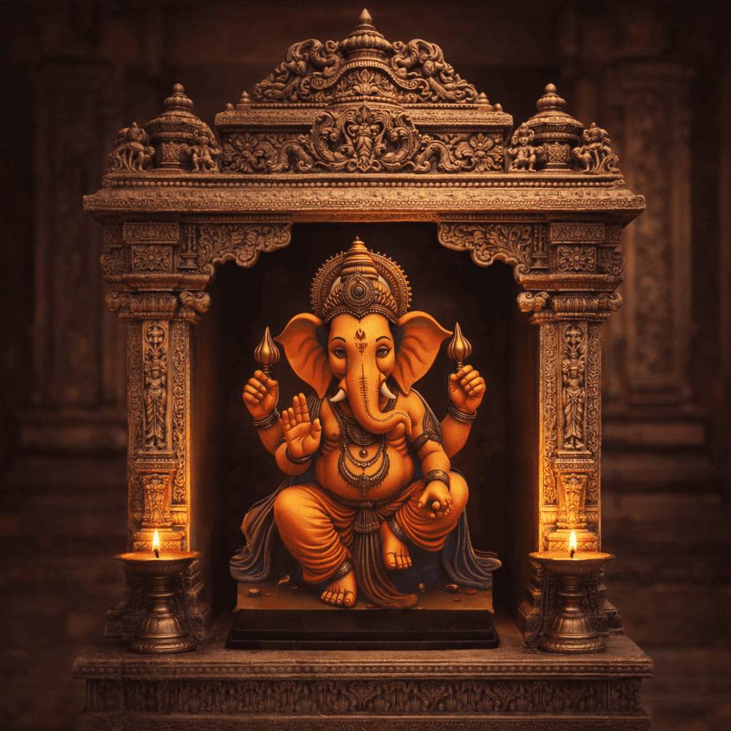 Lord Ganesha God Idol for Car , Home & Office | Ganpati Bappa Murti | Decorative Ganesh Ji Showpiece for  Gift Purpose