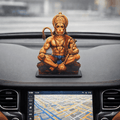 Hanuman Ji Idol for Car, Home & Office | Bajrang Bali Idol | Hanuman Ji Showpiece suitable for Desk, Temple, Dashboard