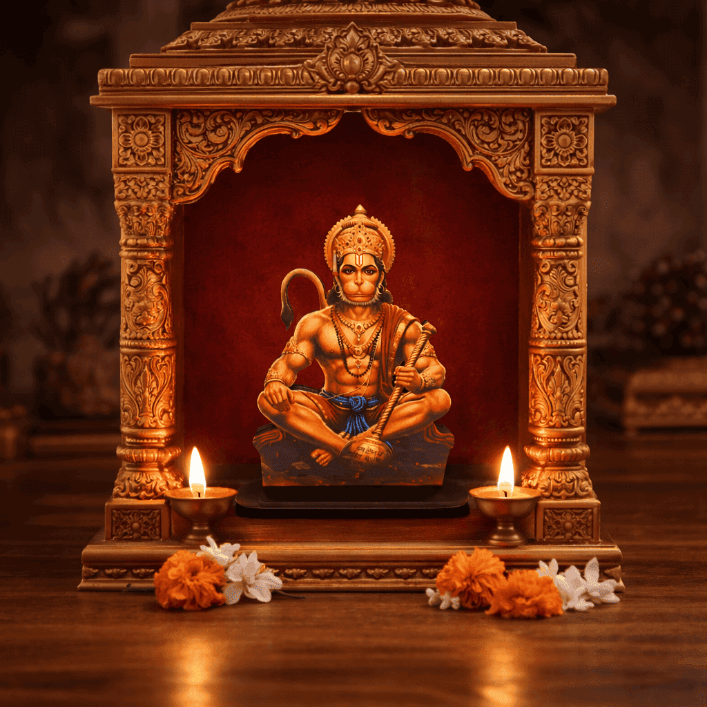 Hanuman Ji Idol for Car, Home & Office | Bajrang Bali Idol | Hanuman Ji Showpiece suitable for Desk, Temple, Dashboard