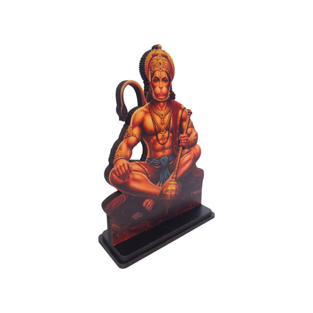 Hanuman Ji Idol for Car, Home & Office | Bajrang Bali Idol | Hanuman Ji Showpiece suitable for Desk, Temple, Dashboard