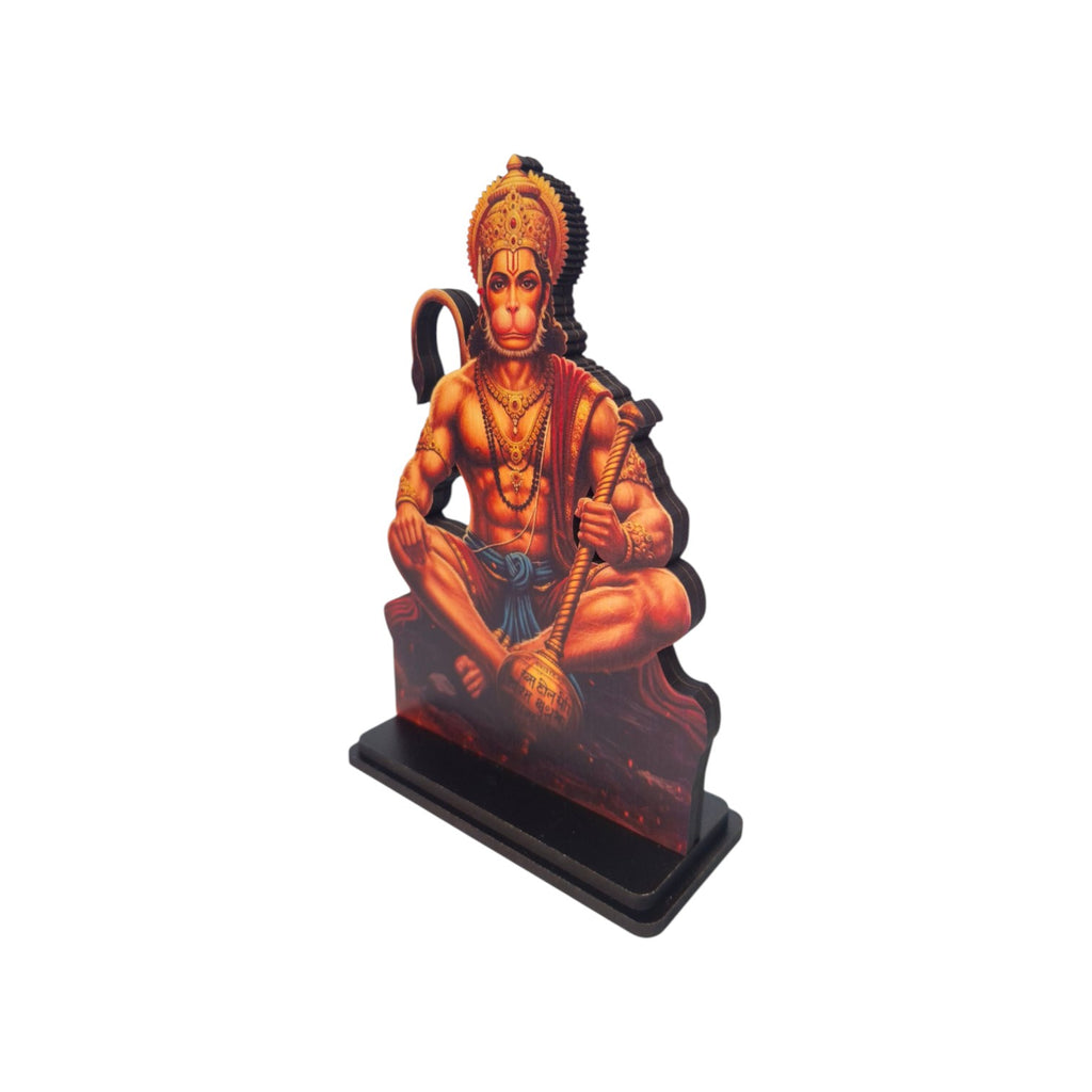 Hanuman Ji Idol for Car, Home & Office | Bajrang Bali Idol | Hanuman Ji Showpiece suitable for Desk, Temple, Dashboard