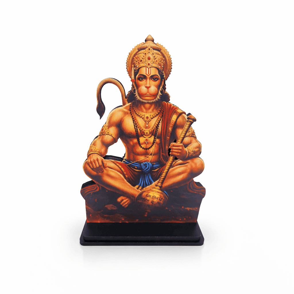 Hanuman Ji Idol for Car, Home & Office | Bajrang Bali Idol | Hanuman Ji Showpiece suitable for Desk, Temple, Dashboard