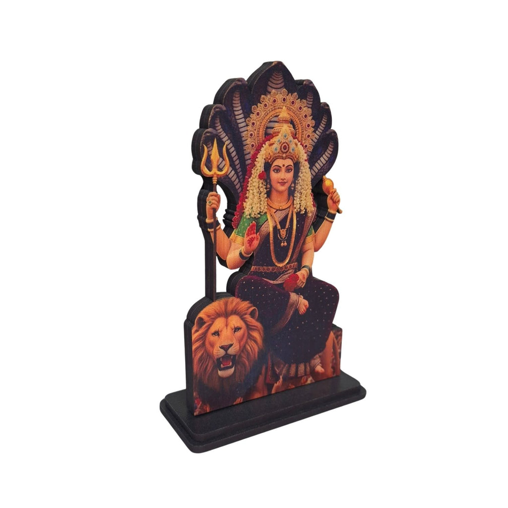 Durga MataJi Idol for Car, Home & Office | Lord Durga Showpiece suitable for Desk, Temple, Dashboard