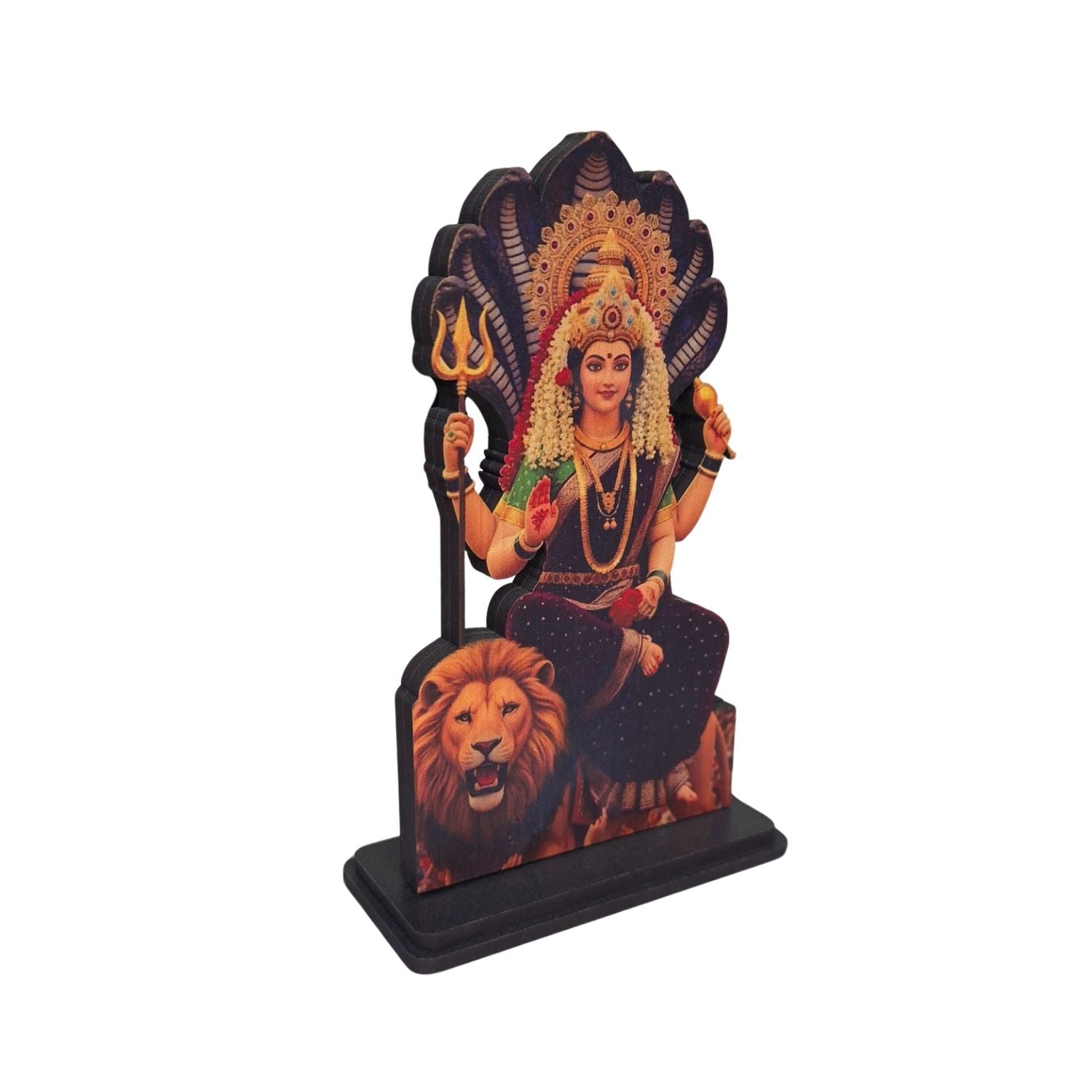 Durga MataJi Idol for Car, Home & Office | Lord Durga Showpiece suitable for Desk, Temple, Dashboard