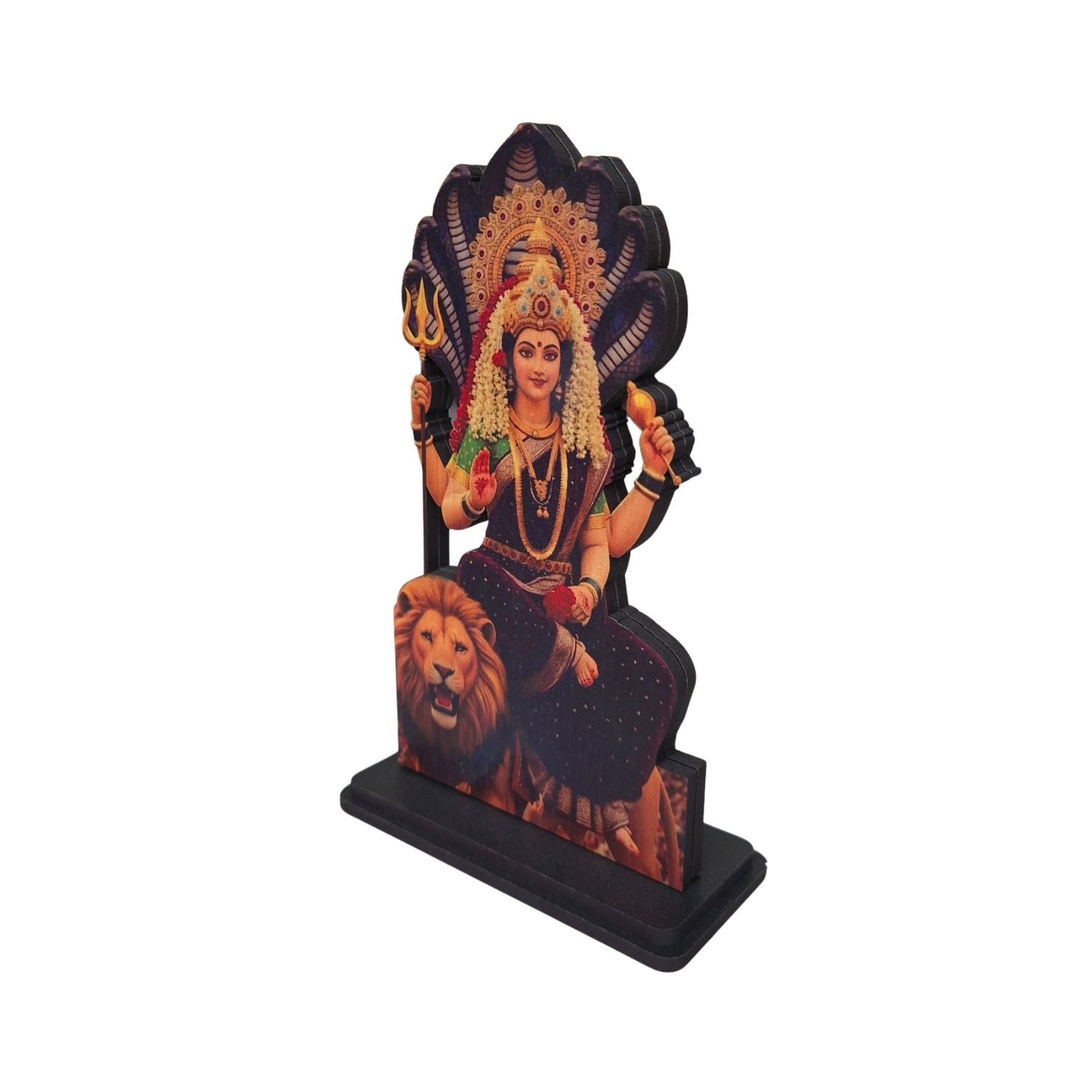 Durga MataJi Idol for Car, Home & Office | Lord Durga Showpiece suitable for Desk, Temple, Dashboard