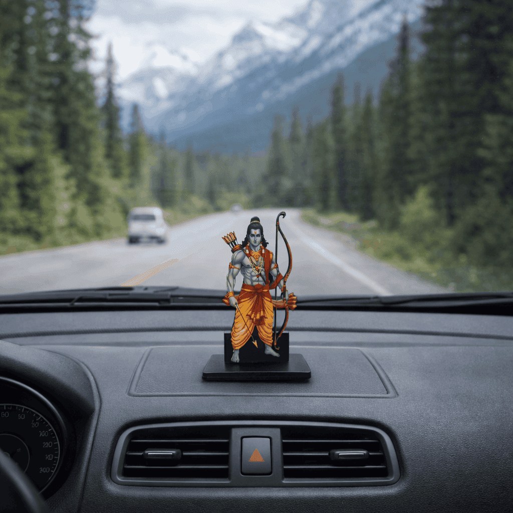 Ram Ji Idol for Car, Home & Office | Lord Ram Showpiece suitable for Desk, Temple, Dashboard