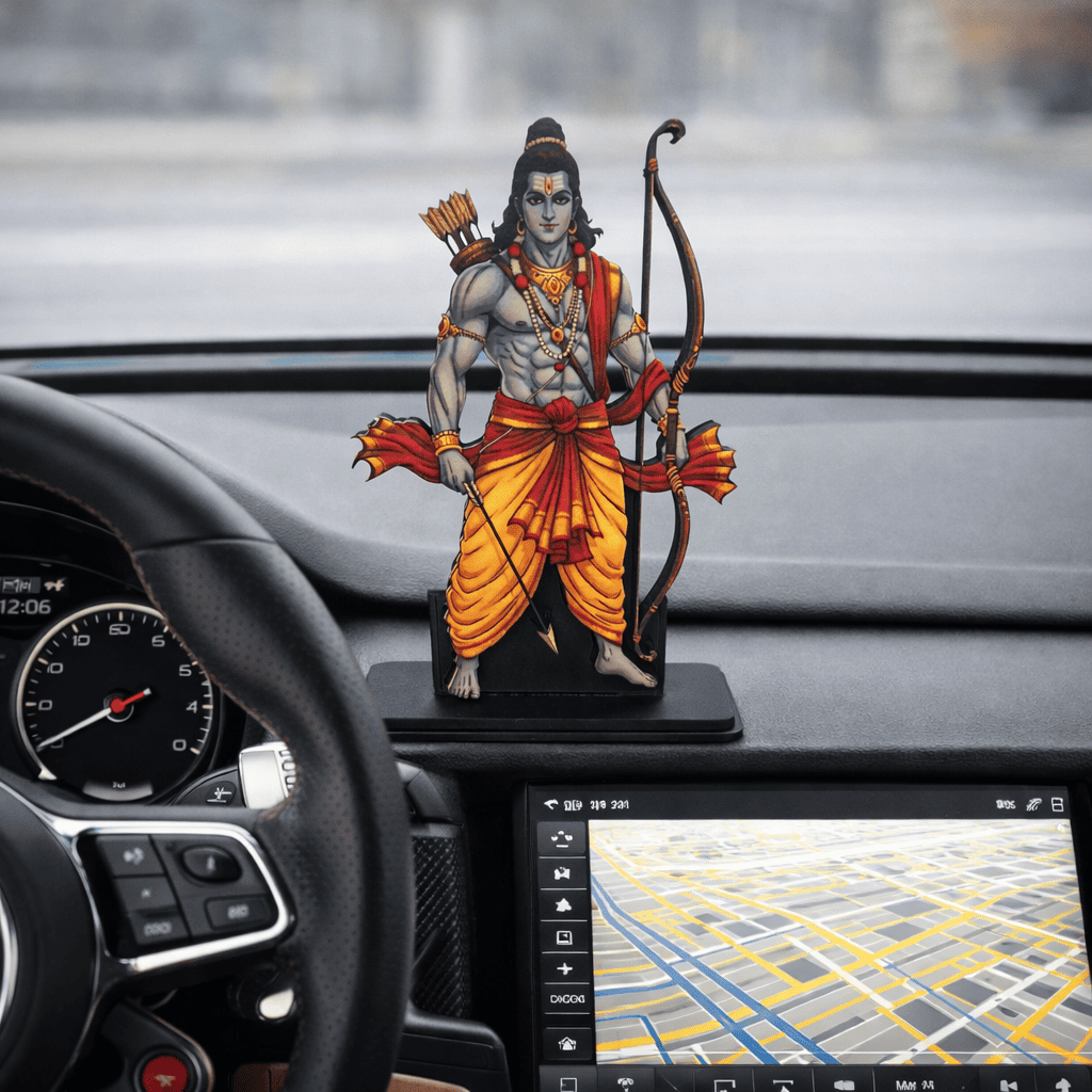 Ram Ji Idol for Car, Home & Office | Lord Ram Showpiece suitable for Desk, Temple, Dashboard