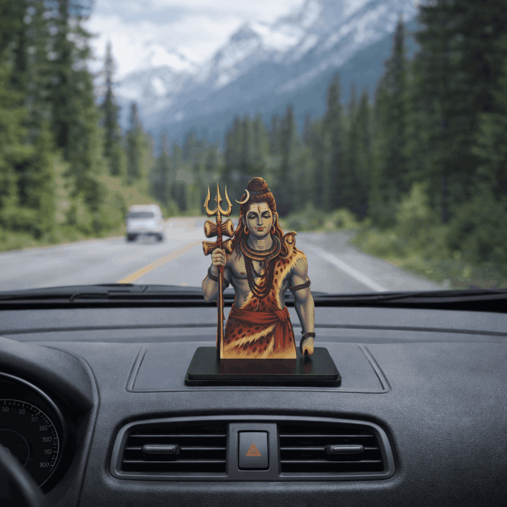 Shiv Ji Idol for Car, Home & Office | Shiv Ji Showpiece suitable for Desk, Temple, Dashboard