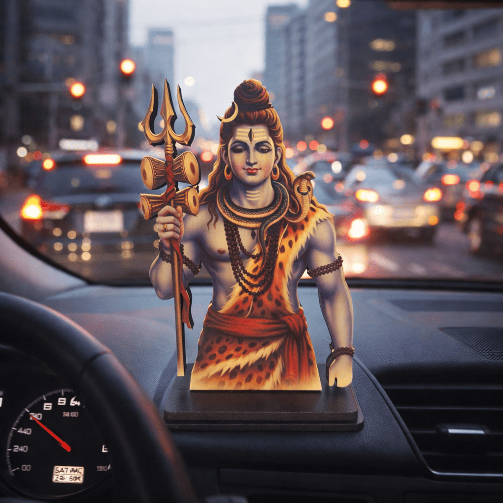 Shiv Ji Idol for Car, Home & Office | Shiv Ji Showpiece suitable for Desk, Temple, Dashboard