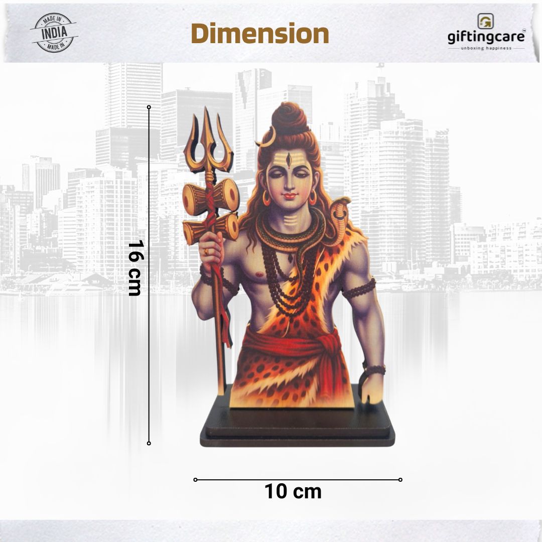 Shiv Ji Idol for Car, Home & Office | Shiv Ji Showpiece suitable for Desk, Temple, Dashboard
