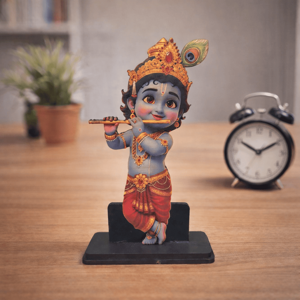 Krishna ji Idol for Car, Home & Office | Lord Krishna Showpiece suitable for Desk, Temple, Dashboard
