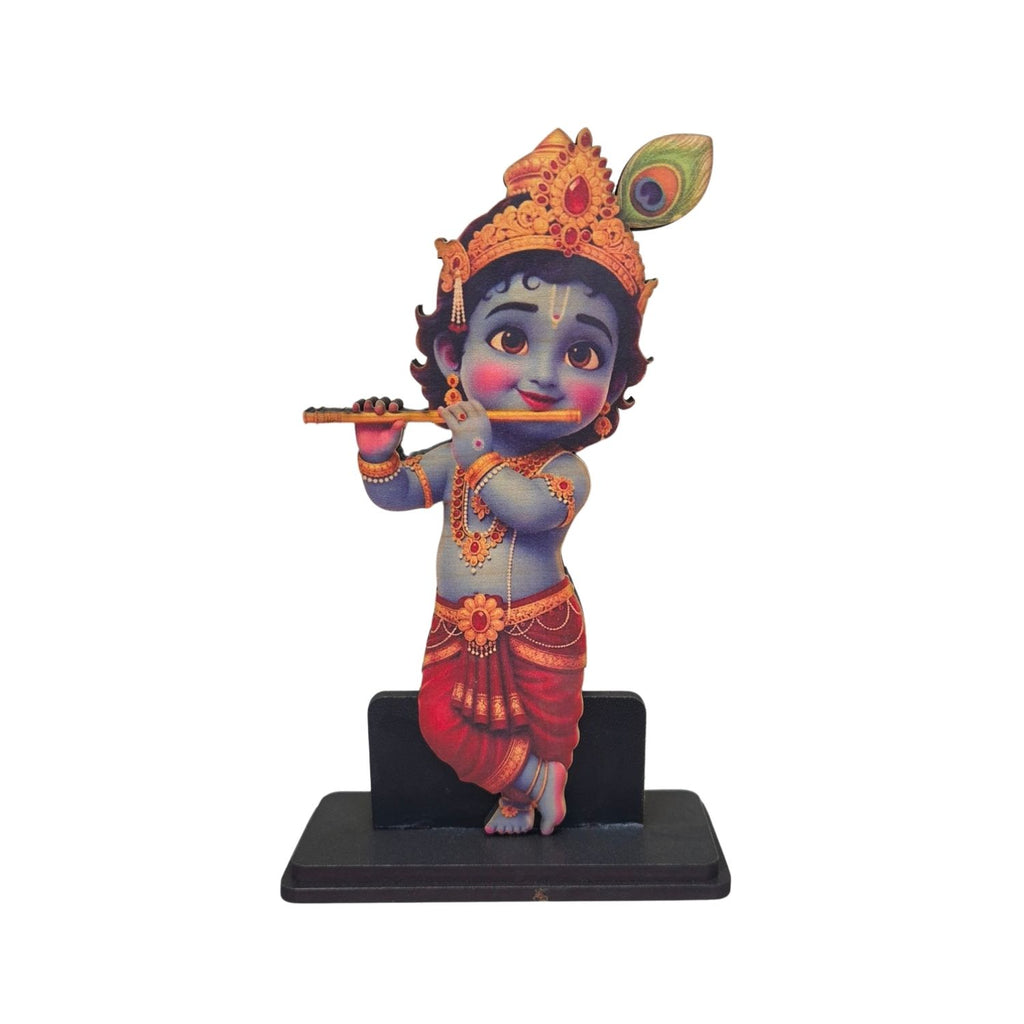 Krishna ji Idol for Car, Home & Office | Lord Krishna Showpiece suitable for Desk, Temple, Dashboard