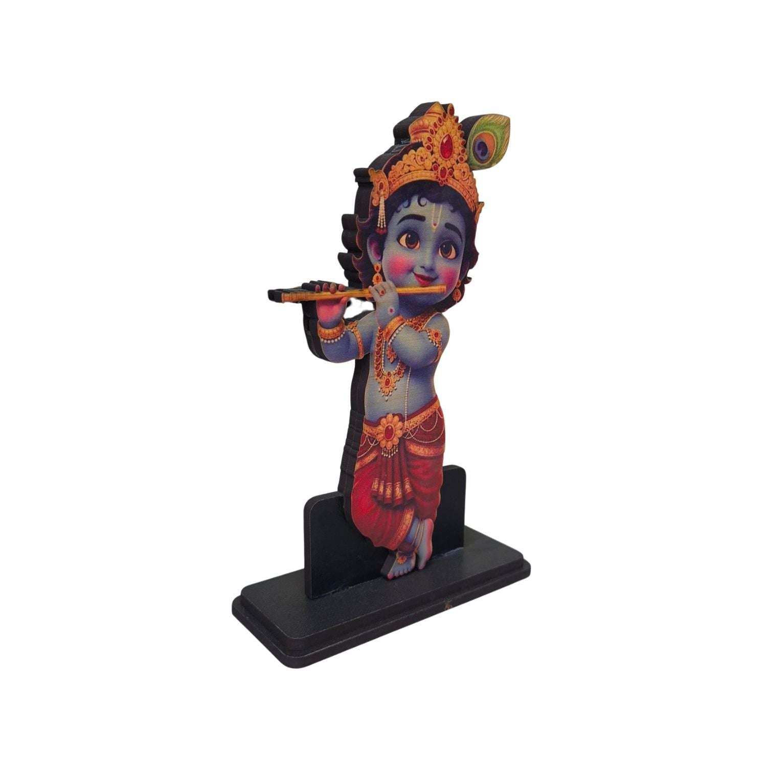 Krishna ji Idol for Car, Home & Office | Lord Krishna Showpiece suitable for Desk, Temple, Dashboard