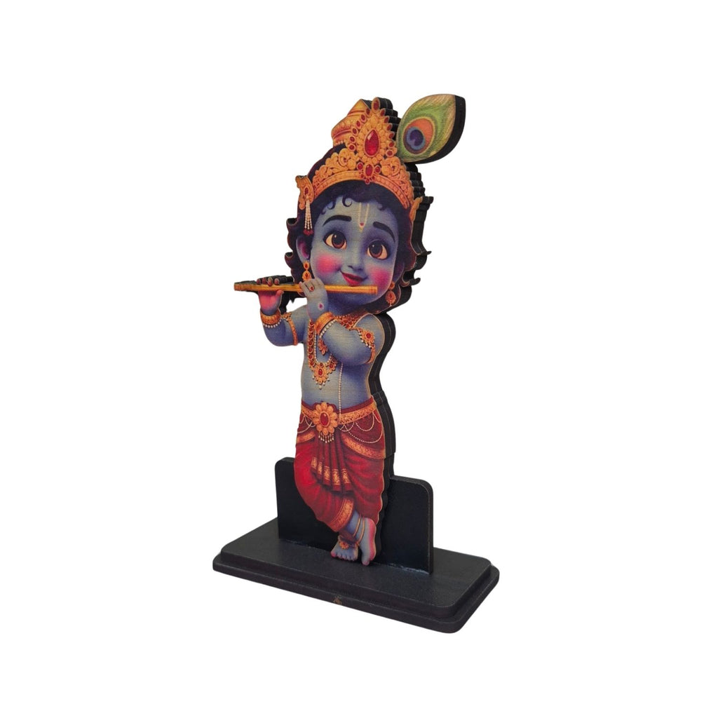Krishna ji Idol for Car, Home & Office | Lord Krishna Showpiece suitable for Desk, Temple, Dashboard