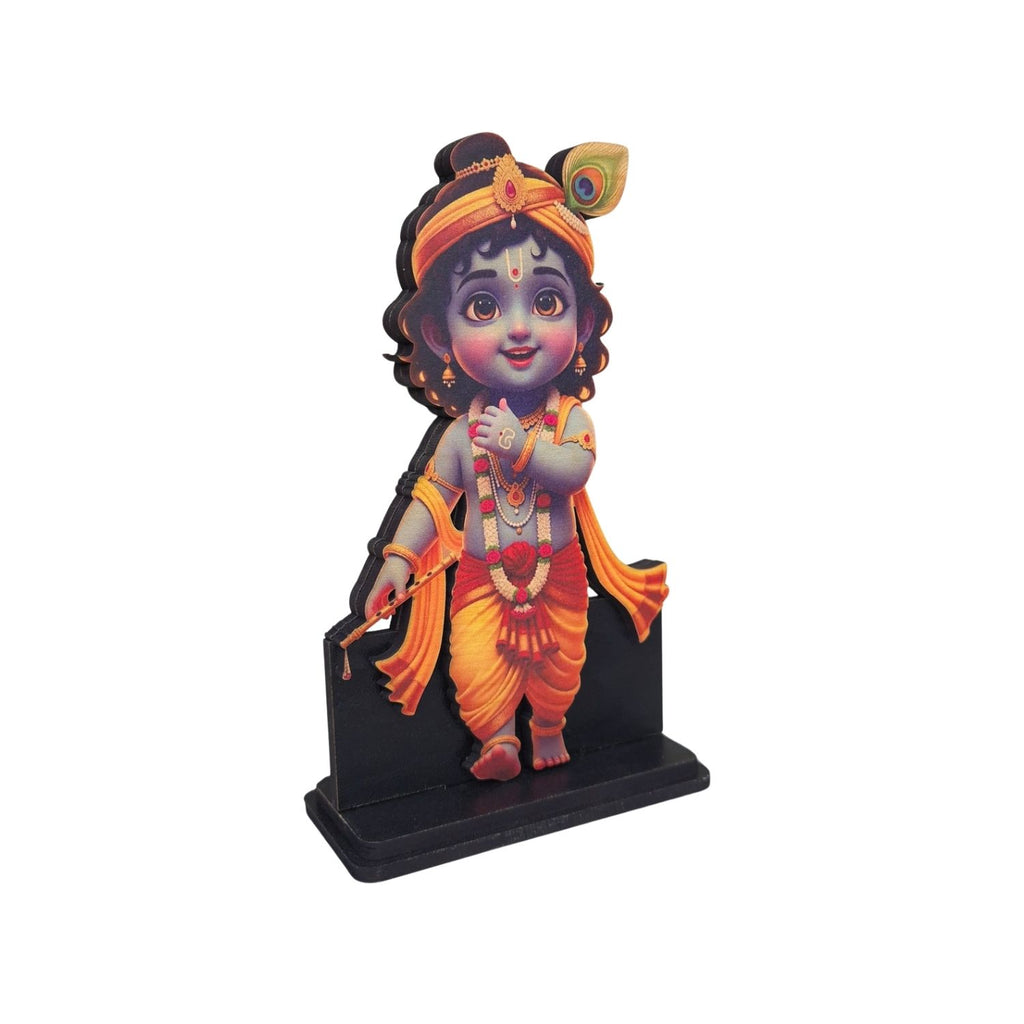 Krishna ji Idol for Car, Home & Office | Lord Krishna Showpiece suitable for Desk, Temple, Dashboard